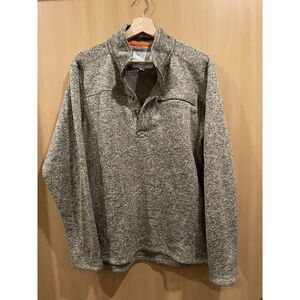 North Crest Outdoor‎ Heather Brown Sweater Fleece Pullover Jacket Size Medium